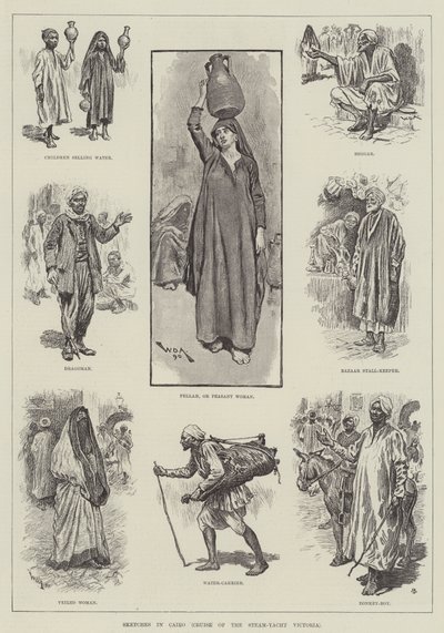 Sketches in Cairo (Cruise of the Steam-Yacht Victoria) by William Douglas Almond